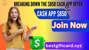 Cash App $850